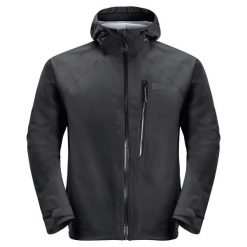 Kurtka Jack Wolfskin Tapeless M. Czarne kurtki męskie Jack Wolfskin, m, bez wzorów, z poliamidu, sportowe, bez ramiączek, bez kaptura. Za 1,382.00 zł.
