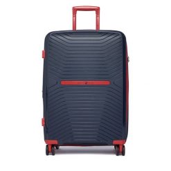 Walizka średnia Beverly Hills Polo Club. Niebieskie walizki męskie Beverly Hills Polo Club, bez wzorów, średnie. Za 359.99 zł.