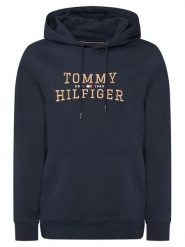 Tommy Hilfiger Bluza Icon Intechno MW0MW42528 Granatowy Regular Fit. Niebieskie bluzy nierozpinane męskie Tommy Hilfiger, m, bez wzorów, z bawełny, bez ramiączek, bez kaptura. Za 699.99 zł.
