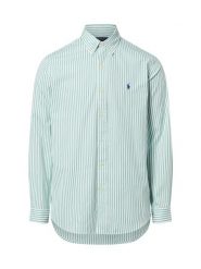 Polo Ralph Lauren Męska koszula casualowa - Custom Fit Mężczyźni Regular Fit Bawełna zielony w paski, M. Zielone koszule męskie Polo Ralph Lauren, m, bez wzorów, z bawełny, bez kołnierzyka, bez ramiączek. Za 689.95 zł.