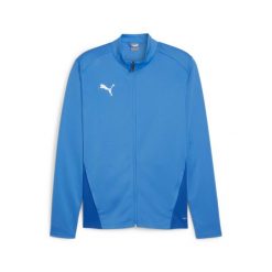 Kurtka z dresu Puma TeamGoal. Niebieskie kurtki męskie Puma, bez wzorów, z dresówki, sportowe, bez ramiączek, bez kaptura. Za 178.00 zł.