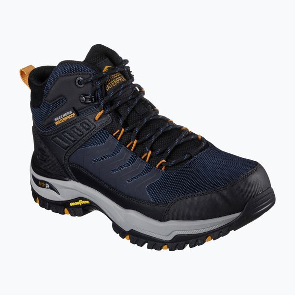 Buty trekkingowe męskie SKECHERS Arch Fit Dawson Raveno. Czarne buty trekkingowe męskie Skechers, bez wzorów, bez zapięcia, trekkingowe, skechers sport. Za 484.99 zł.