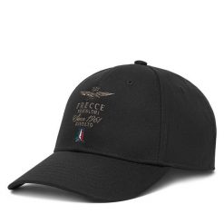 Czapka z daszkiem Aeronautica Militare. Czarne czapki męskie Aeronautica Militare, bez wzorów. Za 219.99 zł.