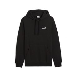 Męska bluza z kapturem Essentials z małym logo No. 1 PUMA Black. Białe bluzy nierozpinane męskie Puma, l, bez wzorów, prążkowane, sportowe, bez ramiączek, z kapturem. Za 219.00 zł.