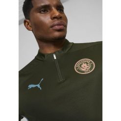 Męska bluza treningowa Manchester City z zamkiem 1/4 PUMA Myrtle Bold Blue Green. Niebieskie bielizna termoaktywna męska Puma, m, bez wzorów, bez ramiączek, do piłki nożnej. W wyprzedaży za 174.00 zł.