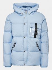 Richmond X Kurtka puchowa UMA23095PI Błękitny Regular Fit. Niebieskie kurtki męskie Richmond X, m, bez wzorów, z puchu, bez ramiączek, bez kaptura. Za 1,849.00 zł.