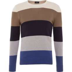 Drumohr GIRO RIGA GRANDE Sweter riga. Szare swetry męskie Drumohr, z bawełny. W wyprzedaży za 839.20 zł.