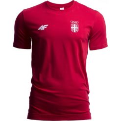 Koszulka męska Serbia Pyeongchang 2018 TSM700 - czerwony wiśniowy. Czerwone t-shirty męskie 4f, m, bez wzorów, z bawełny, bez kołnierzyka, bez ramiączek. W wyprzedaży za 49.99 zł.