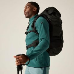 Hadfield Męski polar do chodzenia z pełnym zamkiem błyskawicznym. Niebieskie bluzy z polaru męskie Regatta, m, bez wzorów, z polaru, sportowe, bez ramiączek, bez kaptura. W wyprzedaży za 129.99 zł.