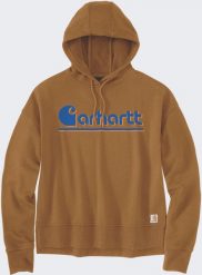 Bluza Carhartt Tencel Fiber Fall Graphic Brown. Brązowe bluzy nierozpinane męskie MAX FACTOR, m, bez wzorów, bez ramiączek, bez kaptura. Za 250.99 zł.