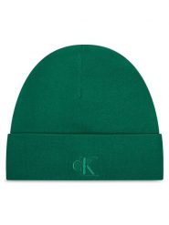 Calvin Klein Czapka LV04D8020G Zielony. Zielone czapki męskie Calvin Klein, na zimę, bez wzorów, z materiału. Za 129.99 zł.