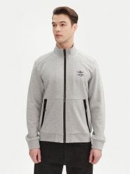 Aeronautica Militare Bluza 251FE1986F581 Szary Regular Fit. Szare bluzy rozpinane męskie Aeronautica Militare, m, bez wzorów, z bawełny, bez ramiączek, bez kaptura. Za 479.99 zł.