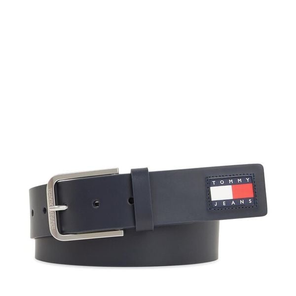 Pasek Męski Tommy Jeans. Niebieskie paski męskie Tommy Jeans, bez wzorów, z jeansu. Za 119.99 zł.