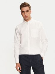 United Colors Of Benetton Koszula 5FGBUQ04C Biały Regular Fit. Białe koszule męskie United Colors Of Benetton, m, bez wzorów, z bawełny, bez kołnierzyka, bez ramiączek. Za 119.99 zł.