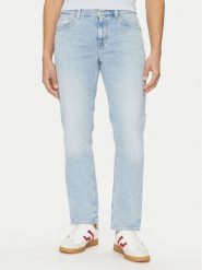 Tommy Hilfiger Jeansy Denton MW0MW38813 Niebieski Straight Fit. Niebieskie jeansy męskie Tommy Hilfiger, bez wzorów, z bawełny. Za 259.99 zł.