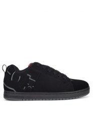 DC Sneakersy COURT GRAFFIK 300529-BLR Czarny. Czarne buty sportowe na co dzień męskie DC, m, bez wzorów, z nubiku, bez ramiączek, bez kaptura. Za 249.99 zł.