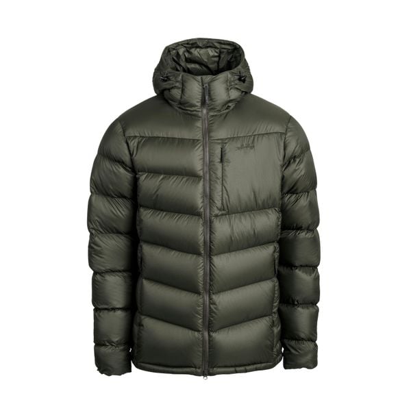 Kurtka puchowa LundHags Fulu Down. Zielone kurtki męskie Lundhags, bez wzorów, z puchu, sportowe, bez ramiączek, bez kaptura. W wyprzedaży za 1,504.80 zł.