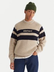 Element Sweter 2000s RIB CR ELYSW00128 Beżowy Regular Fit. Brązowe kardigany męskie Element, bez wzorów, z syntetyku, bez kołnierzyka, bez ramiączek. Za 529.99 zł.