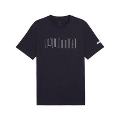 Męska koszulka z grafiką PUMA Sport PUMA New Navy Blue. Niebieskie t-shirty sportowe męskie Puma, l, bez wzorów, z gumy, sportowe, bez ramiączek. Za 112.94 zł.