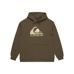 Bluza z kapturem dla Mężczyzn BIG LOGO Brązowy. Zielone bluzy nierozpinane męskie Quiksilver, m, bez wzorów, z bawełny, z kapturem. Za 289.00 zł.