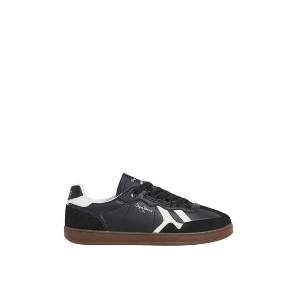 Sneakersy Pepe Jeans Ball Zero. Czarne buty sportowe na co dzień męskie Pepe Jeans, m, bez wzorów, z jeansu, bez ramiączek, bez kaptura. W wyprzedaży za 315.05 zł.