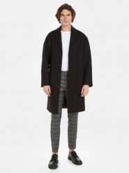 Calvin Klein Płaszcz wełniany K10K111745 Czarny Regular Fit. Czarne płaszcze męskie Calvin Klein, na zimę, m, bez wzorów, z wełny, bez kaptura. Za 2,319.00 zł.