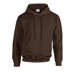 Bluza Z Kapturem Dla Dorosłych Unisex Heavy Blend. Brązowe bluzy nierozpinane męskie GILDAN, l, bez wzorów, z kapturem. Za 73.99 zł.