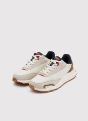 PAKO LORENTE - Beżowe sneakersy męskie. Brązowe buty sportowe na co dzień męskie Pako Lorente, m, bez wzorów, sportowe, bez ramiączek, bez kaptura. Za 199.99 zł.