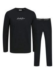 Jack & Jones Piżama Clyde 12286555 Czarny Loose Fit. Czarne piżamy męskie Jack & Jones, m, bez wzorów, z bawełny, bez kołnierzyka, bez ramiączek. Za 179.99 zł.