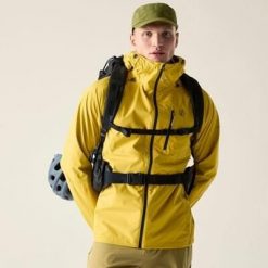 Męska wodoodporna kurtka Breathe Out. Żółte kurtki męskie Dare 2B, m, bez wzorów, z tkaniny, sportowe, bez ramiączek, bez kaptura. Za 449.99 zł.