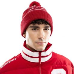 Zimowa czapka z pomponem 120. rocznica Real Sporting de Gijón Siroko SC120 Puxa. Czerwone czapki męskie SIROKO, na zimę, bez wzorów, z materiału, klasyczne. Za 126.00 zł.