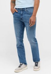 Męskie Spodnie Jeansowe MUSTANG Washington Straight Denim Blue 1015286 5000 313. Niebieskie jeansy męskie Mustang, bez wzorów, z bawełny, eleganckie. W wyprzedaży za 129.99 zł.