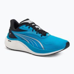 Buty do biegania męskie PUMA Electrify Nitro 4. Niebieskie buty do biegania męskie Puma, bez wzorów, bez zapięcia, do biegania. Za 369.99 zł.