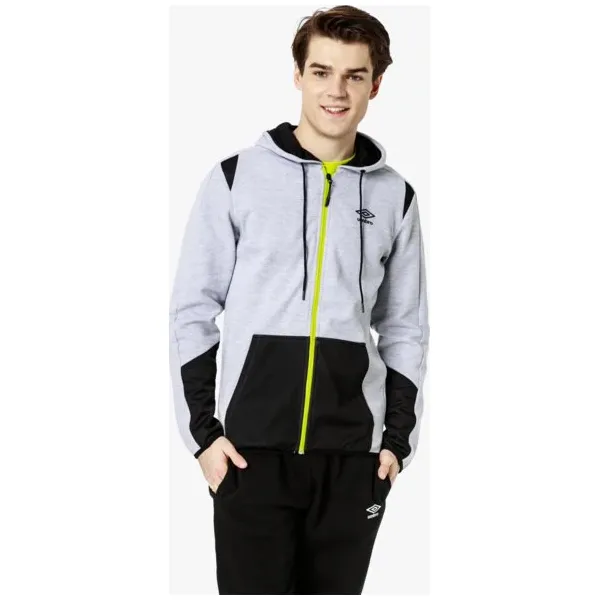 Umbro Bluza Pler , szary, rozmiar L. Szare bluzy z kapturem męskie Umbro, l, bez wzorów, z materiału, z kapturem. W wyprzedaży za 79.99 zł.