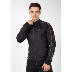 Bluza fitness męska Gorilla Wear Wenden Track Jacket. Czarne bluzy nierozpinane męskie GORILLA WEAR, m, bez wzorów, sportowe, bez ramiączek, bez kaptura. Za 265.50 zł.