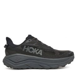 Buty do biegania Hoka. Czarne buty do biegania męskie HOKA, bez wzorów, bez zapięcia, do biegania. Za 499.99 zł.