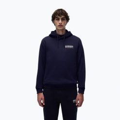 Bluza męska Napapijri B-Kasba Hint. Niebieskie bluzy nierozpinane męskie Napapijri, m, bez wzorów, bez ramiączek, bez kaptura. Za 365.70 zł.