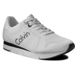 Sneakersy CALVIN KLEIN JEANS - Jacques S1673 White. Białe buty sportowe na co dzień męskie Calvin Klein Jeans, z jeansu, klasyczne. Za 509.90 zł.