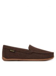 Polo Ralph Lauren Mokasyny Brennan Wool Dress 843981601003 Brązowy. Brązowe mokasyny męskie Polo Ralph Lauren, z materiału, bez zapięcia. Za 399.99 zł.