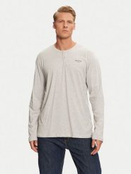 Guess Koszulka piżamowa U4YP30 KCAM1 Szary Regular Fit. Szare piżamy męskie Guess, m, z aplikacjami, z bawełny, bez kołnierzyka, bez ramiączek. Za 99.99 zł.