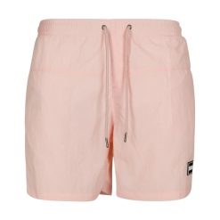 Męskie Szorty Kąpielowe Block. Czerwone kąpielówki męskie Urban Classics, bez wzorów, sportowe. Za 95.99 zł.