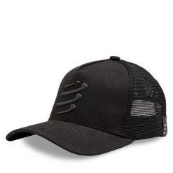 Czapka z daszkiem Compressport. Czarne czapki męskie Compressport, bez wzorów, sportowe. Za 119.99 zł.