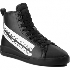 Sneakersy VERSACE JEANS - E0YSBSH5 70849 899. Czarne buty sportowe na co dzień męskie Versace Jeans, z jeansu. W wyprzedaży za 489.00 zł.