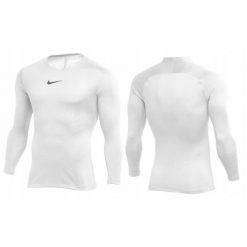 Koszulka termoaktywna do piłki nożnej męska Nike Dry Park sportowa. Białe bielizna termoaktywna męska Nike, m, bez wzorów, bez ramiączek, do piłki nożnej. Za 114.89 zł.