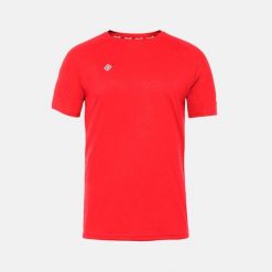 Koszulka sportowa męska CREUS Izas basic. Czerwone t-shirty sportowe męskie IZAS, m, bez wzorów, sportowe, bez ramiączek. W wyprzedaży za 113.00 zł.