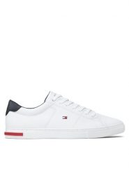 Tommy Hilfiger Sneakersy Essential Leather Detail Vulc FM0FM04047 Biały. Białe buty sportowe na co dzień męskie Tommy Hilfiger, m, bez wzorów, ze skóry, bez ramiączek, bez kaptura. Za 329.99 zł.