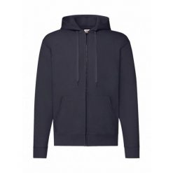 Męska Klasyczna Bluza Z Kapturem. Niebieskie bluzy nierozpinane męskie Fruit of the Loom, m, bez wzorów, z kapturem. Za 80.99 zł.