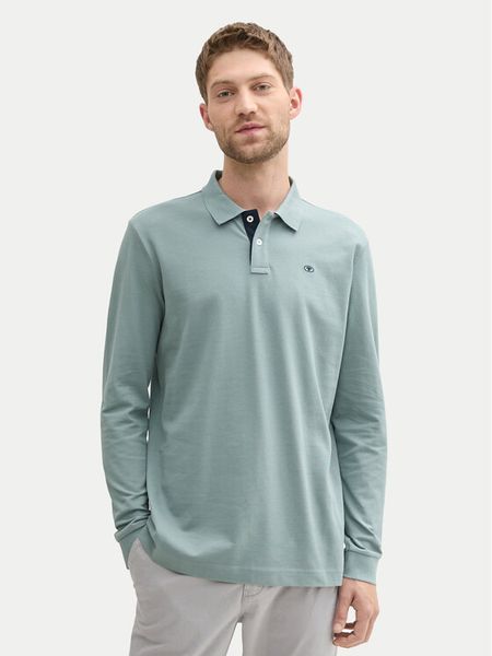 Tom Tailor Polo 1043278 Zielony Regular Fit. Zielone koszulki polo męskie Tom Tailor, m, bez wzorów, z bawełny, bez kołnierzyka, bez ramiączek. Za 89.99 zł.
