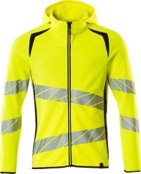 MASCOT Bluza z kapturem z zamkiem błyskawicznym ACCELERATE SAFE (kolor żółty hi-vis/czerń, rozmiar M). Żółte bluzy z kapturem męskie Mascot, m, bez wzorów, z kapturem. Za 857.80 zł.