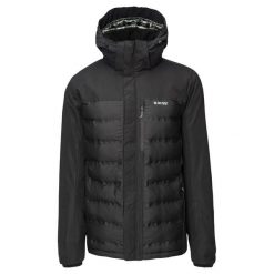 Kurtka Ocieplana Męska Helten. Czarne kurtki męskie Hi-tec, m, bez wzorów, z puchu, sportowe, bez ramiączek, bez kaptura. Za 572.99 zł.